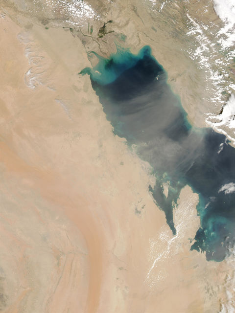 Dust Storm over the Persian Gulf 2003