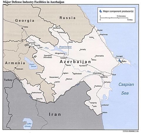 Azerbaijan Major Defense Industry Facilities 1993