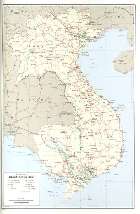 Indochina Transportation Map | Gifex