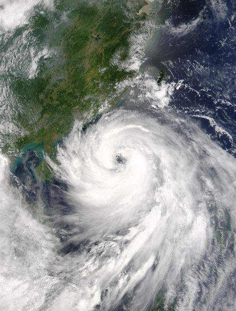 Typhoon Imbudo (09W) over the South China Sea