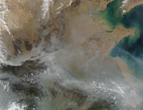 Contaminación en China oriental