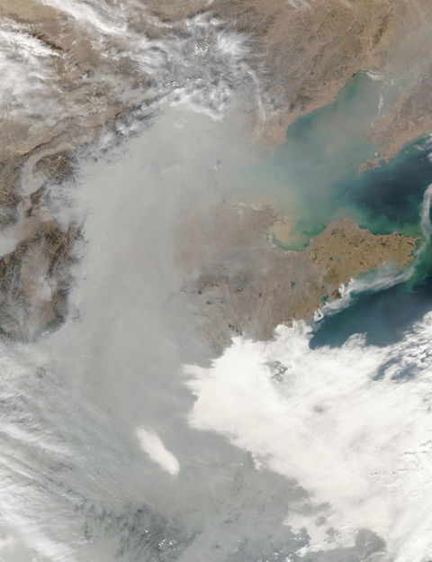 Haze over Eastern China