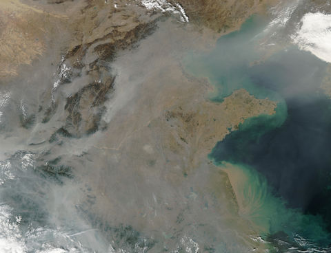 Pollution over Eastern China