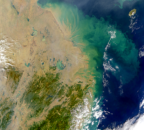 Lago Taihu, penacho del río Yangtsé