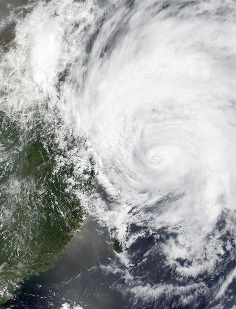 Typhoon Rammasun on China Coast