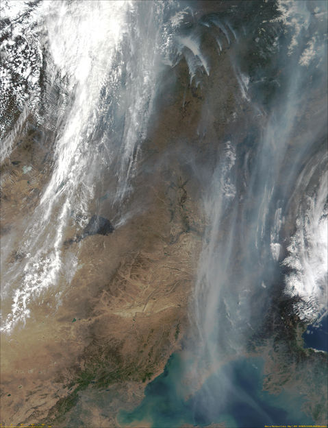 Incendios al noreste de China