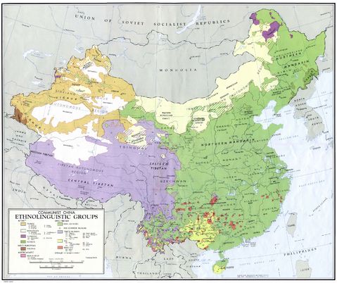 Grupos Etnolingüísticos de China 1967