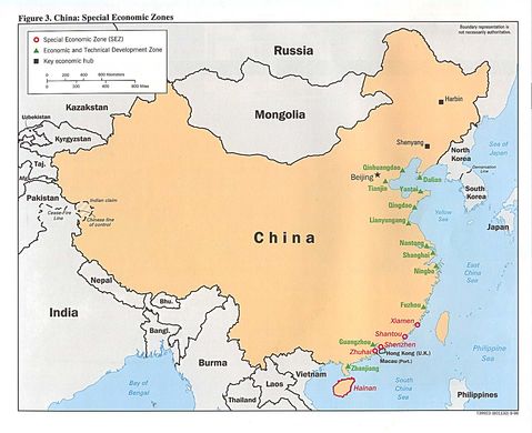 China Special Economic Zones 1996