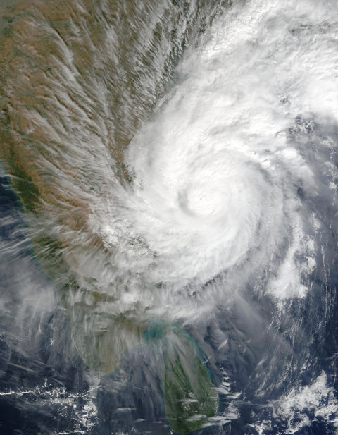 Tropical Cyclone 03B over India 2003