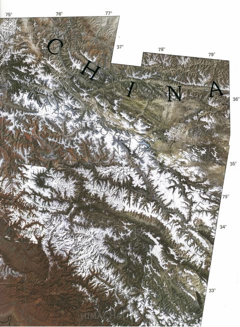 Eastern Section of Kashmir and Northern Areas (Pakistan) 1997