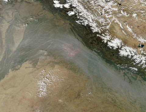 Fires in Northwest India 2002