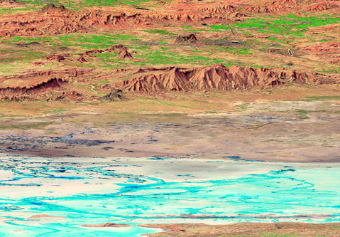 Perspective View of the Great Rann of Kutch 2001