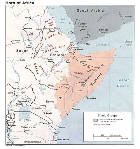 Horn of Africa Ethnic Groups 1980