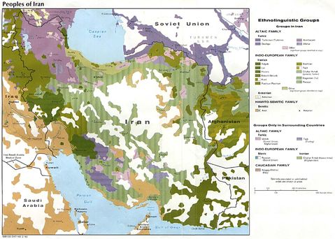 Iran Ethnolinguistic Groups 1982