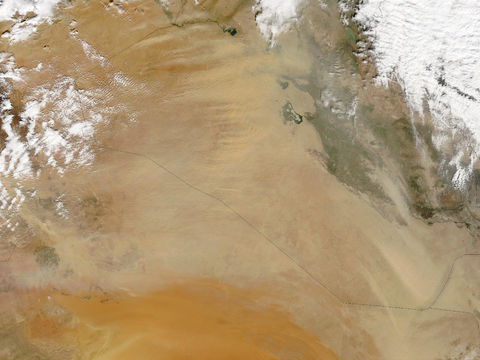 Tormenta de polvareda en Iraq