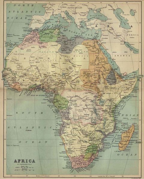 Africa Map 1885