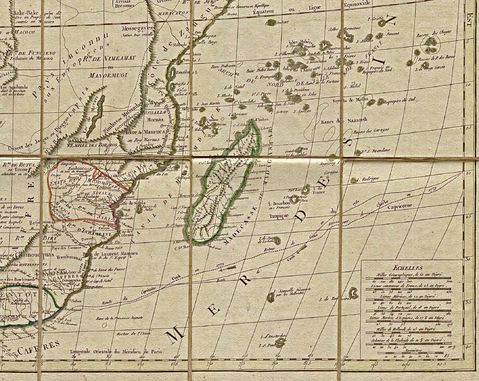 Southeast Africa Map 1829