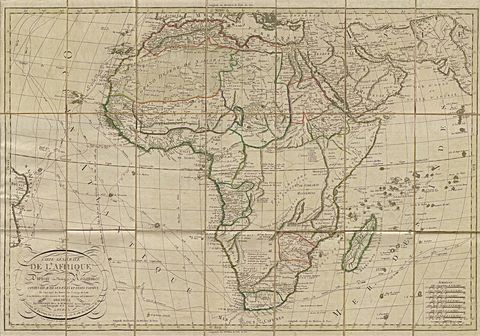 Africa Map 1829