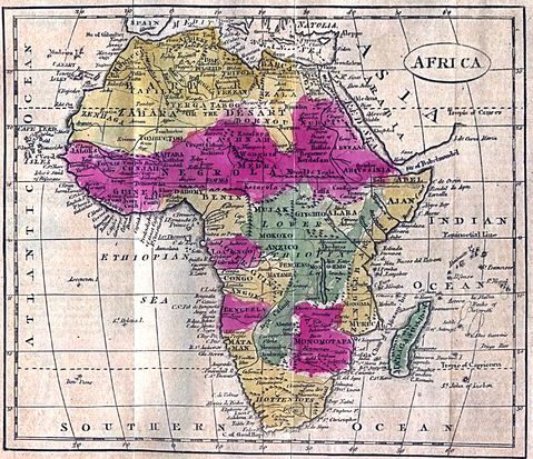 Mapa de África 1808