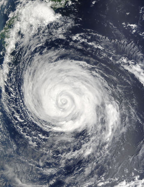 Typhoon Rusa (21W) south of Japan