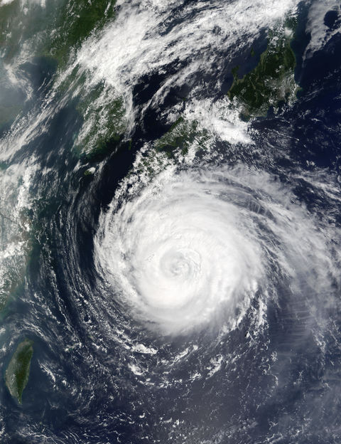 Typhoon Rusa (21W) south of Japan