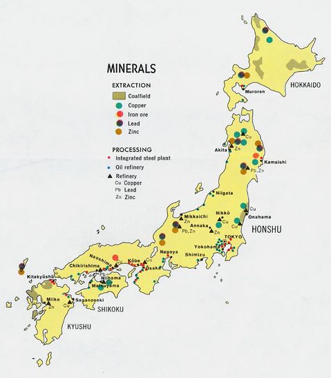 Minerales de Japón 1971