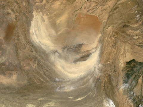 Dust storm in Pakistan