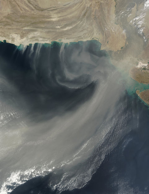 Dust over the Arabian Sea