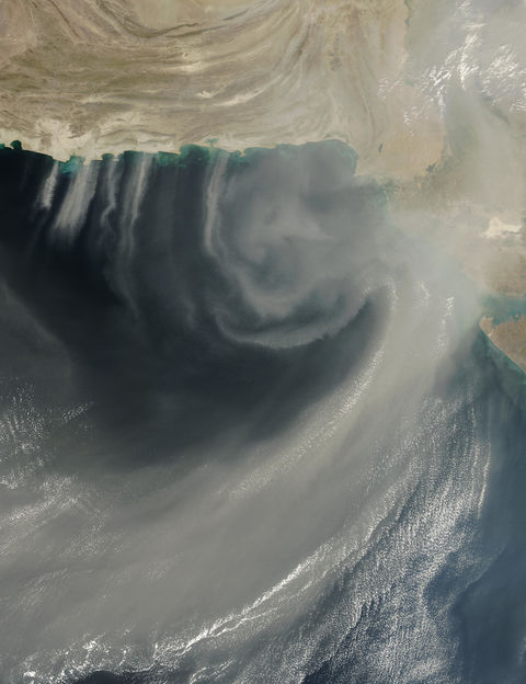 Dust over the Arabian Sea