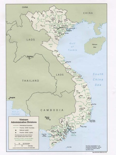 Vietnam Administrative Divisions 1992 | Gifex