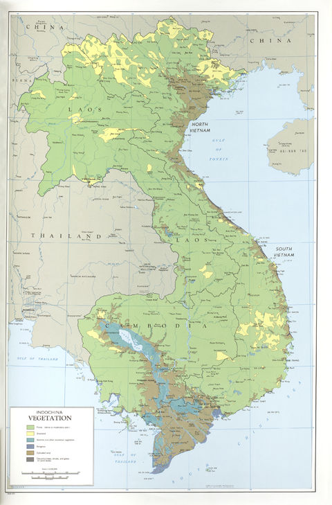 Vegetación de Indochina 1970