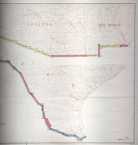 United States-Mexico Border Map Index Map 2