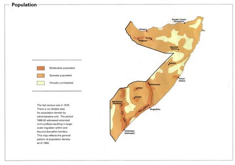 Población de Somalia 1992