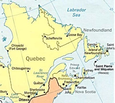 Quebec Political Map