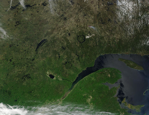 Satellite Image, Photo of Quebec Center