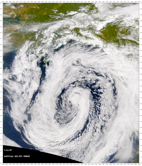 Low-Pressure System over the Gulf of Alaska