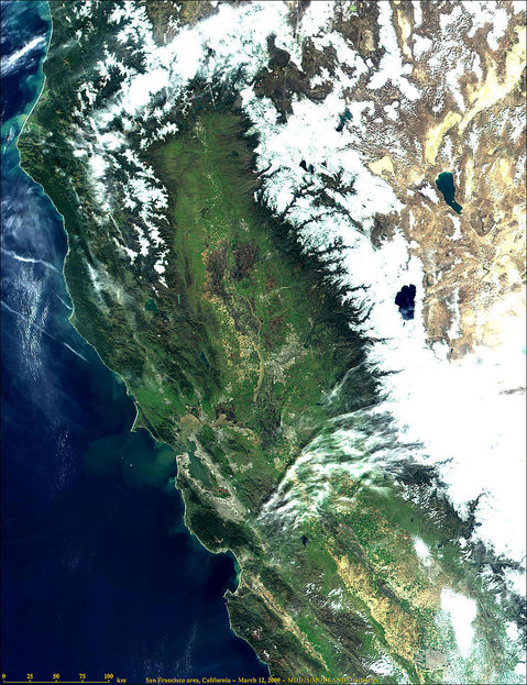 Northern California from MODIS