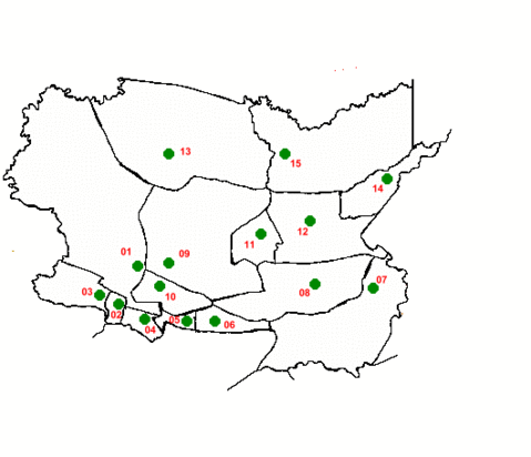 Mapa del departamento de Alta Verapaz