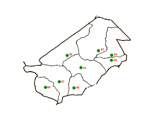 Map of El Progreso Department