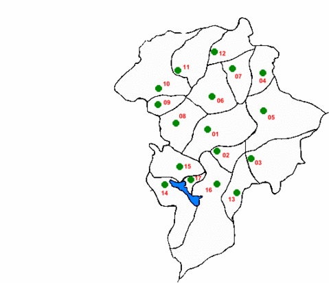 Map of Guatemala Department