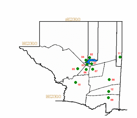 Map of Petén Department