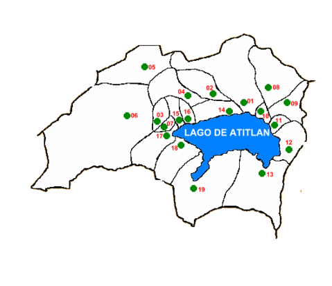 Map of Sololá Department