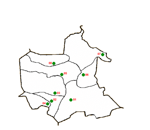 Mapa del departamento de Totonicapán