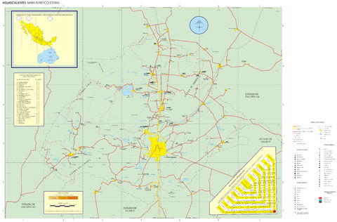 Aguascalientes State Map