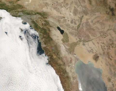 Fires in Northern Baja California