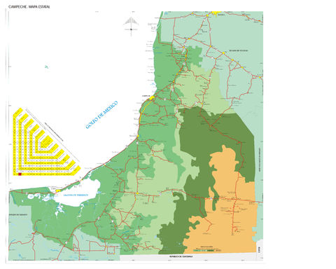 Map of Campeche