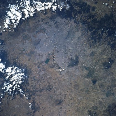 Satellite Image of Mexico City