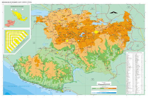 Map of Michoacán