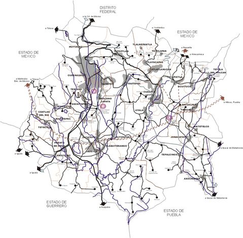 Mapa de Morelos