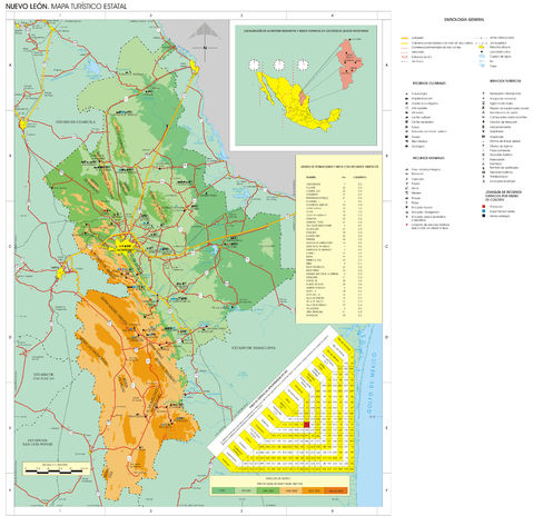 Map of Nuevo León